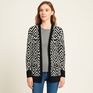 Abercrombie Kids Cardigan Black White Medium